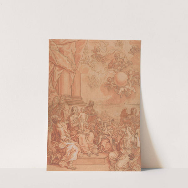 The Virgin and Child with Saints and Angels, and God the Father in the Sky by Johann Lorenz Haid