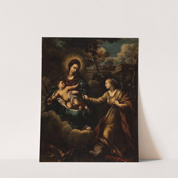 The Virgin And Child With St. Martha by Anonymous