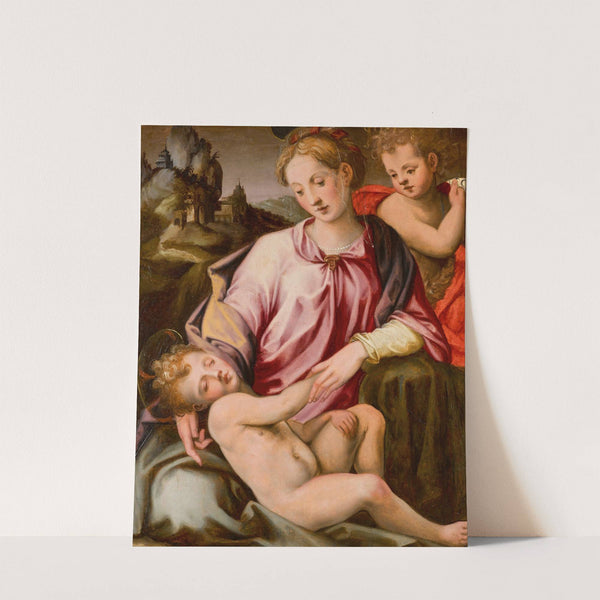 The Virgin and Child with the young Saint John the Baptist by Michele Tosini