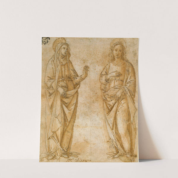 The Virgin and Saint John the Evangelist by Raffaellino Del Garbo
