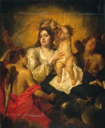 The Virgin Crowned by the Christ Infant, the Redeemer