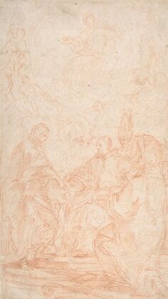The Virgin Immaculate and Four Male Saints (Study for The Dispute over the Immaculate Conception)