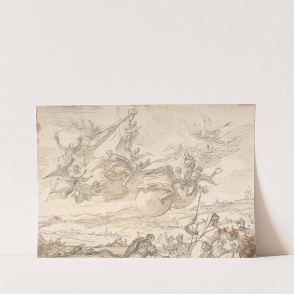 The Virgin Intervening during a Siege of Madrid by Luca Giordano