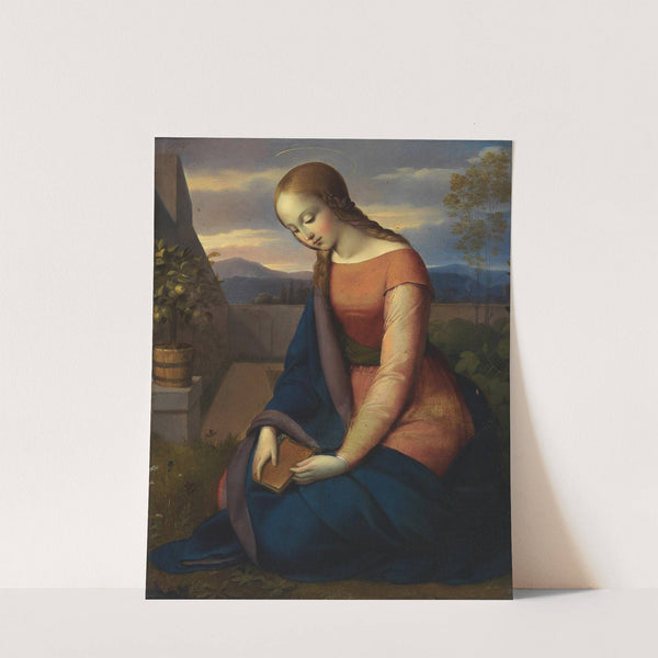 The Virgin Mary In The 'hortus Conclusus' by Johann Evangelist Scheffer von Leonhardshoff