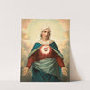 The Virgin Mary with heart emblem on chest by Anonymous