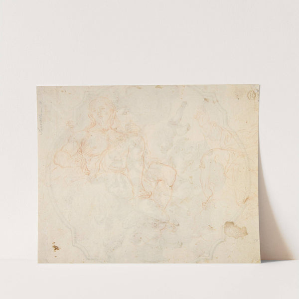 The Virgin Nursing the Christ Child, in a Glory of Angels by Nicola Maria Rossi