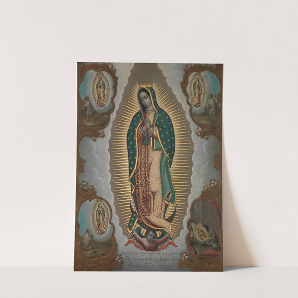 The Virgin of Guadalupe with the Four Apparitions by Nicolás Enríquez