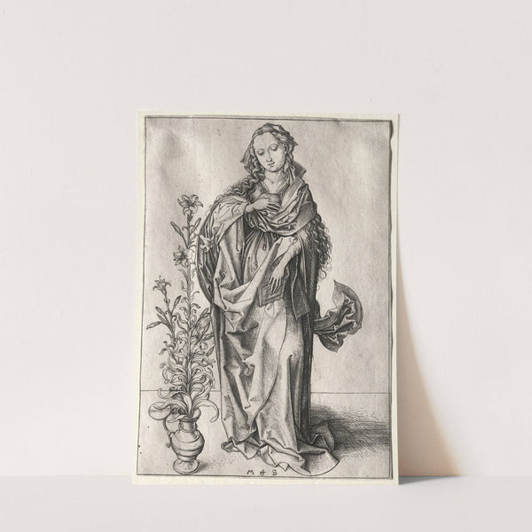 The Virgin of the Annunciation (1470–80) by Martin Schongauer