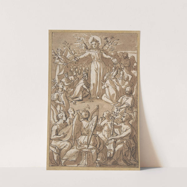 The Virgin Surrounded by Angels and Representatives of Secular and Ecclesiastical Authorities by Pieter de Jode I