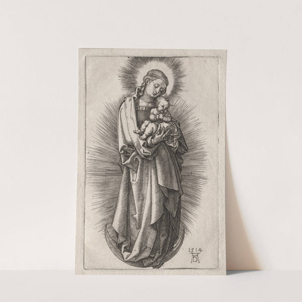 The Virgin with Hairband on a Crescent Moon (1508) by Albrecht Dürer