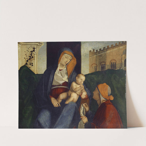 The Virgin with the Child and a Believer by Pier Maria Pennacchi