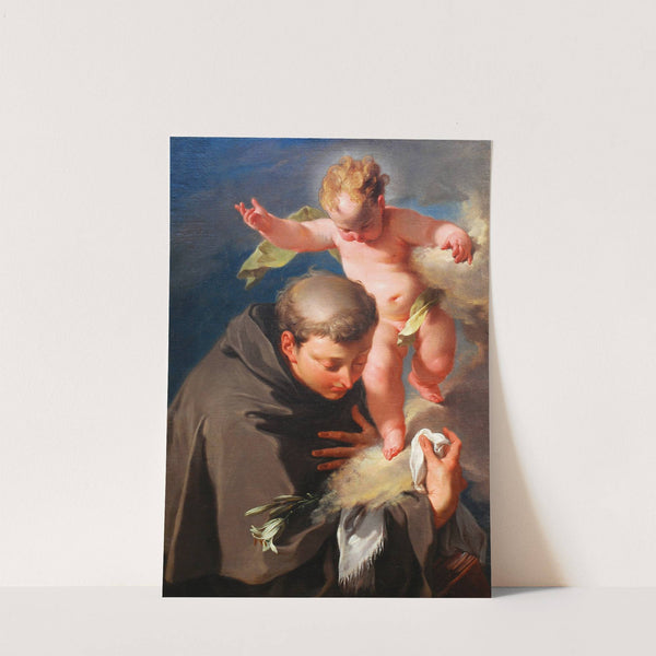 The Vision Of Saint Anthony Of Padua by Giovanni Battista Pittoni