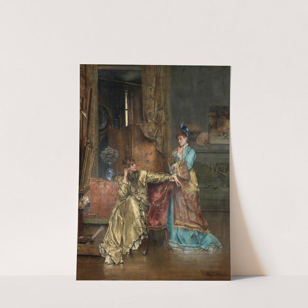 The Visit (c. 1870) by Alfred Stevens