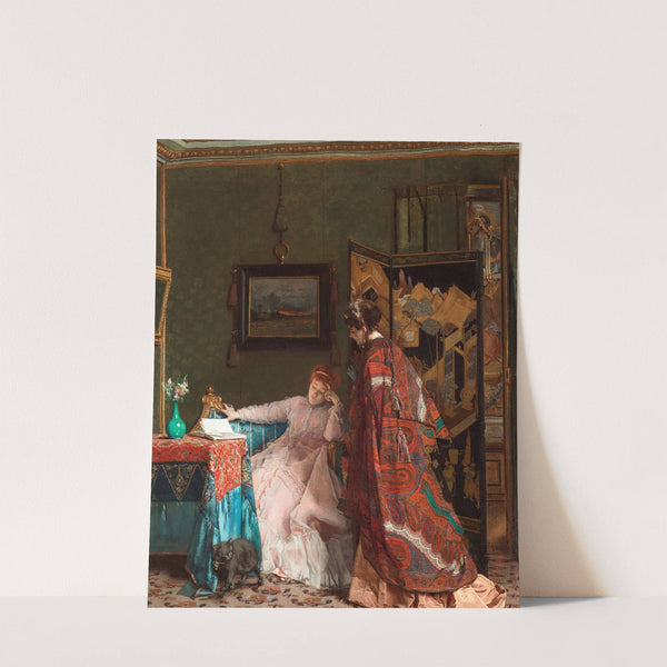 The Visit (Before 1869) by Alfred Stevens