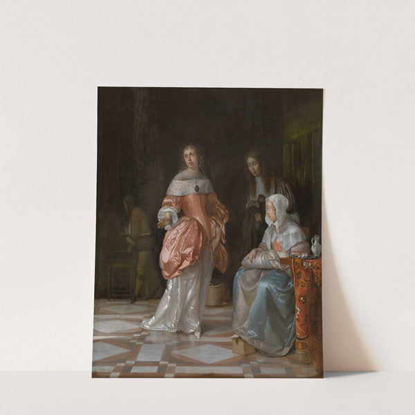 The Visit to the Nursery (1664) by Eglon van der Neer