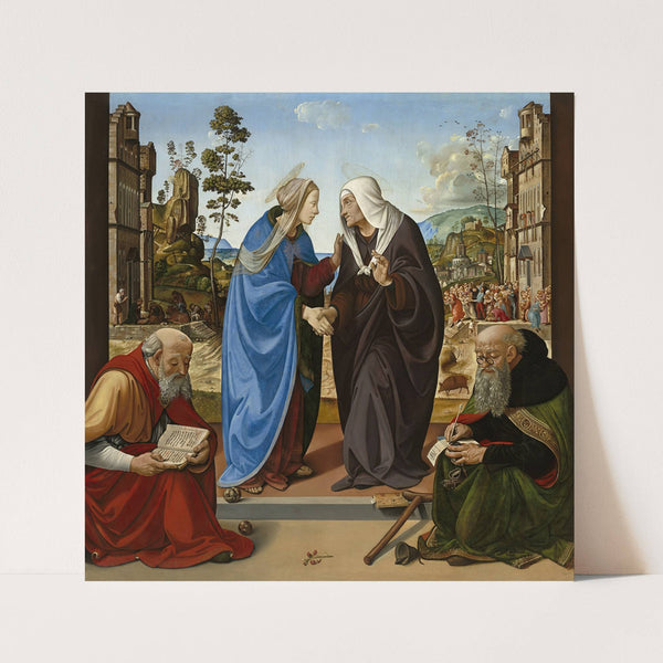 The Visitation with Saint Nicholas and Saint Anthony Abbot (c. 1489-1490) by Piero di Cosimo