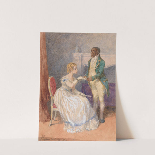 The Visiting Card - Langham Sketching Club Subject by Charles Green