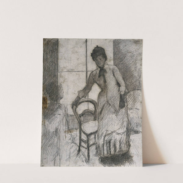 The Visitor (recto) (c. 1881) by Mary Cassatt