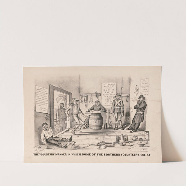 The voluntary manner in which some of the Southern volunteers enlist (1861) by Thomas Worth