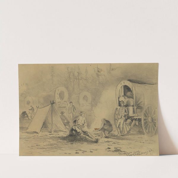 The wagon camp by Edwin Forbes