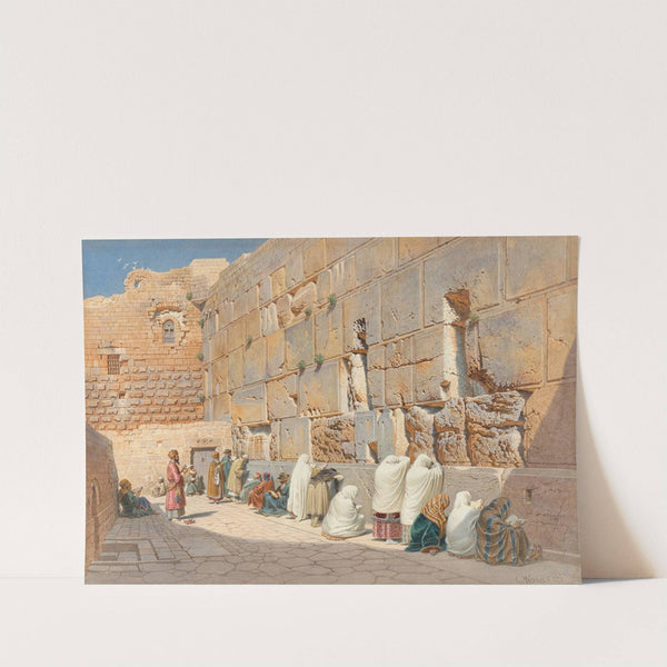 The Wailing Wall in Jerusalem (1879) by Carl Friedrich Heinrich Werner