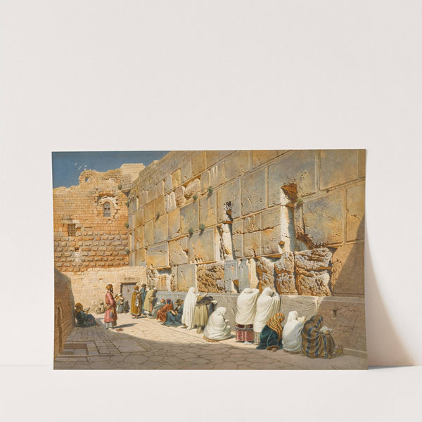 The Wailing Wall, Jerusalem (1879) by Carl Friedrich Heinrich Werner