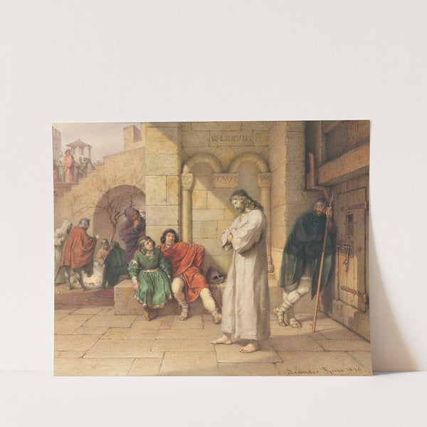 The walk of King Henry 4th to Canossa (1846) by Leander Russ