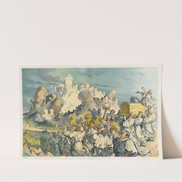 The walls of Jericho (1910) by Udo Keppler