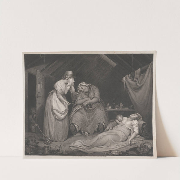 The Wanton Dying in Poverty and Disease Visited by the Modest Girl (1797) by James Northcote
