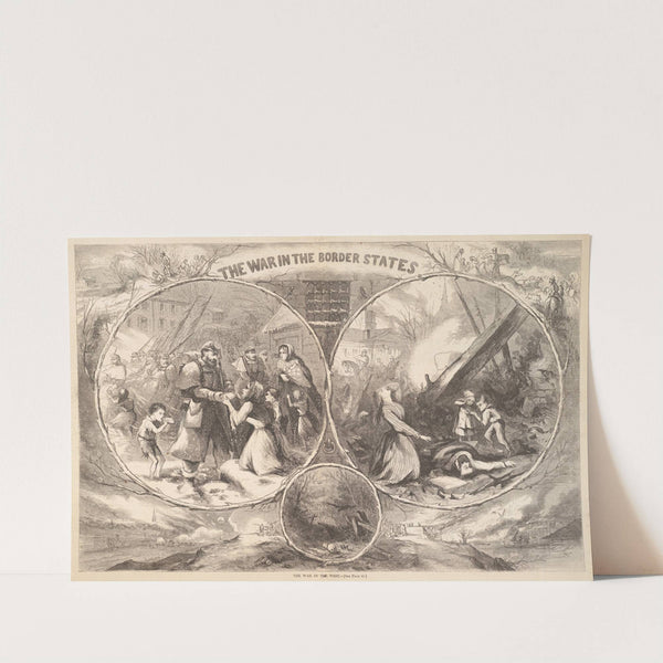The war in the West. War in the Border States (1863) by Thomas Nast