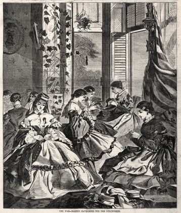 The War – Making Havelocks for the Volunteers (1861)