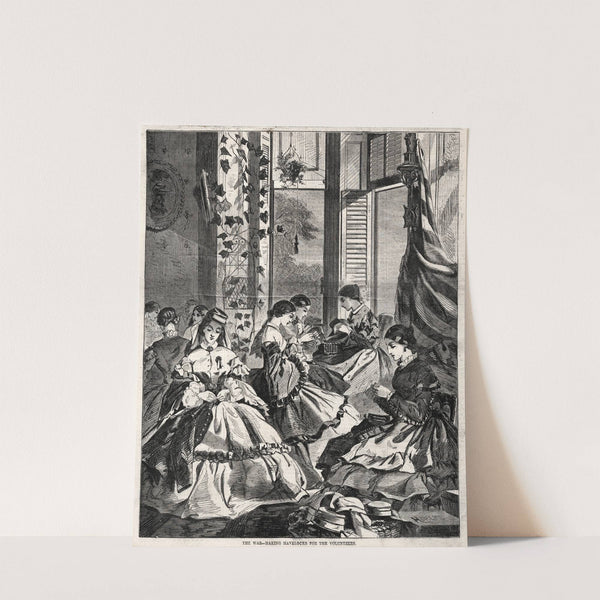 The War – Making Havelocks for the Volunteers (1861) by Winslow Homer