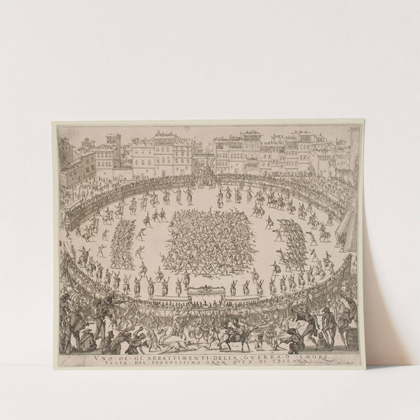 The War of Love – The Combat of Infantry Divisions (1616) by Jacques Callot