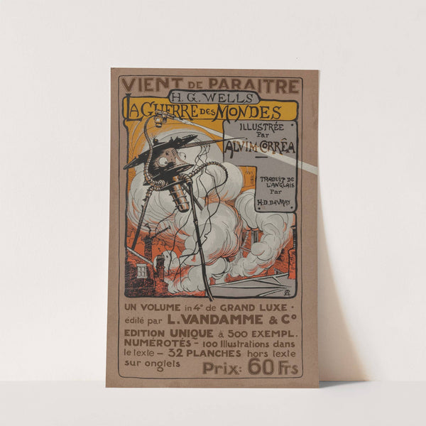 The War of the Worlds, L'Vandamme edition announcement poster by Henrique Alvim Corrêa