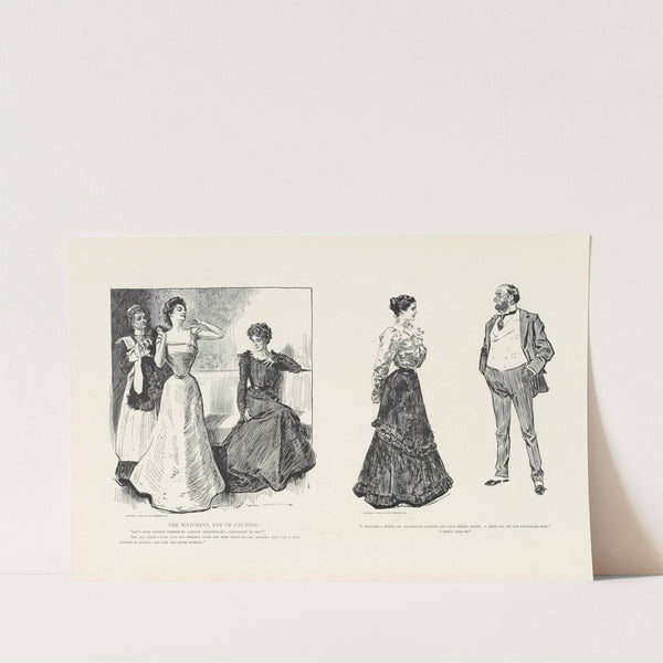 The watchful eye of caution (1900) by Charles Dana Gibson