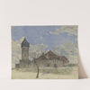 The watchtower in Sachsenhausen by Heinrich Rumbler