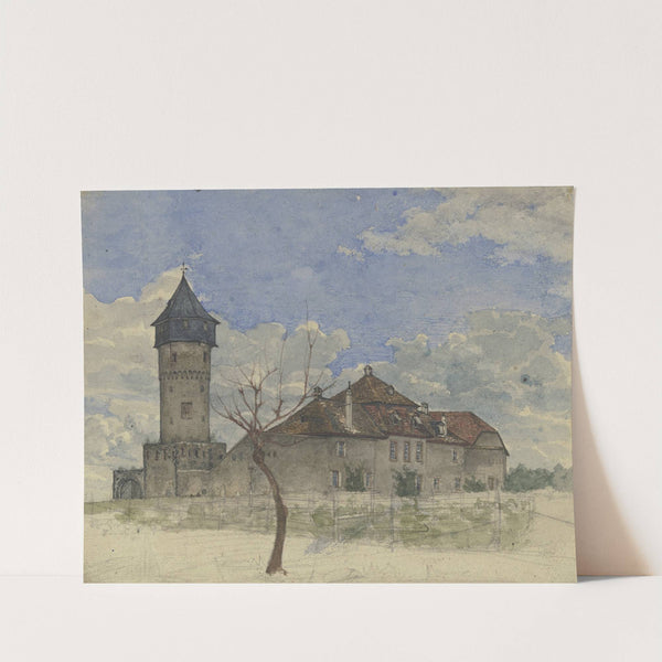 The watchtower in Sachsenhausen by Heinrich Rumbler