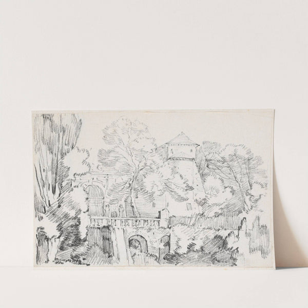 The Water Organ in the Gardens of the Villa d'Este,Tivoli by Joseph-Marie Vien