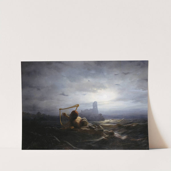 The Water-Sprite and Ägir's Daughters by Nils Jakob Olsson Blommér