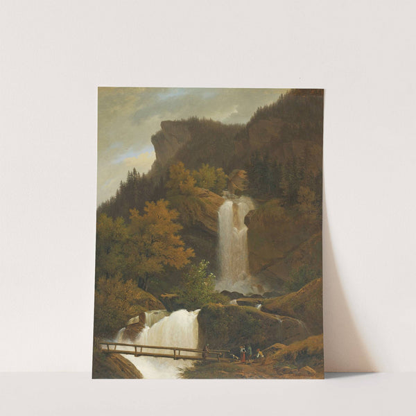 The Waterfall Of Wandel, Near Brienz by François Diday