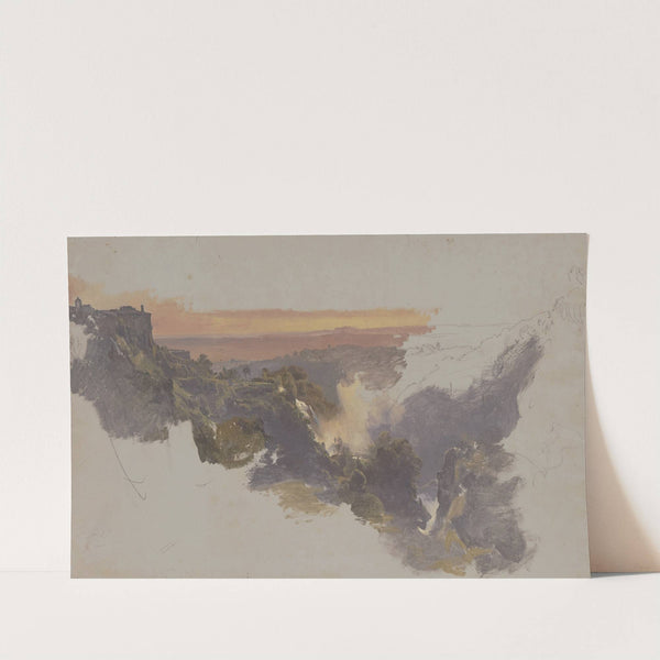 The waterfalls of Tivoli by Johann Nepomuk Rauch