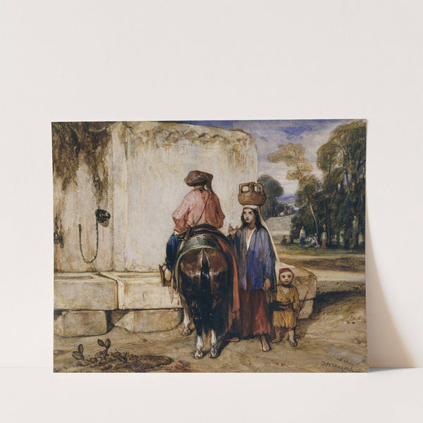 The Watering Place (c. 1832) by Alexandre-Gabriel Decamps