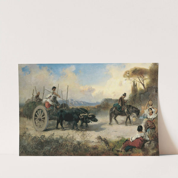 The watering place by Anton Romako