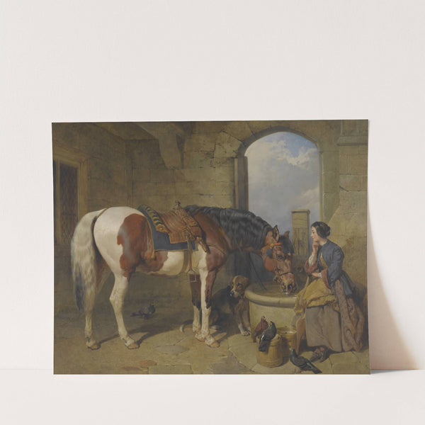 The Watering Place by John Frederick Herring Snr.