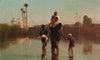 The way from the village – Time of inundation, Egypt
