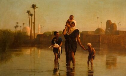 The way from the village – time of inundation