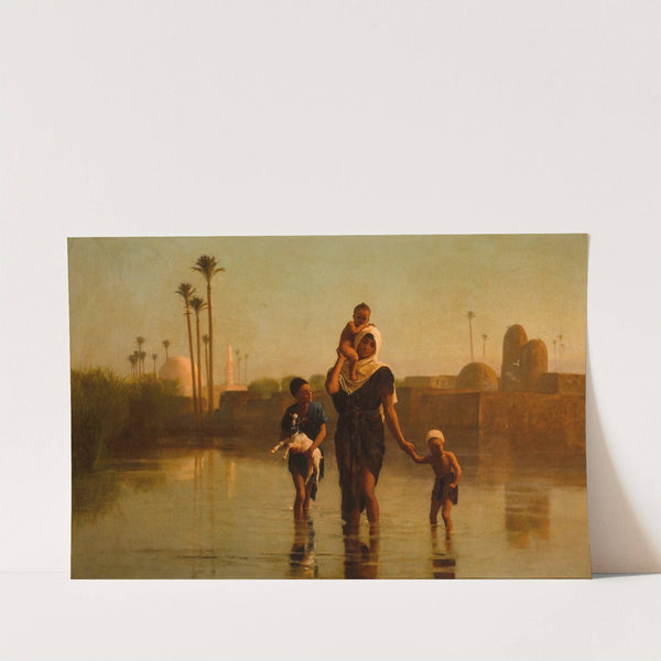 The way from the village – time of inundation by Frederick Goodall