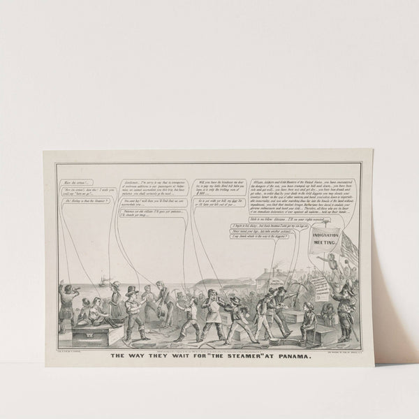 The way they wait for ‘the steamer’ at Panama (1849) by John Cameron