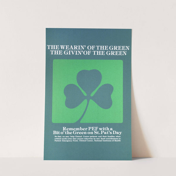 The wearin' of the green, the givin' of the green by National Institutes of Health