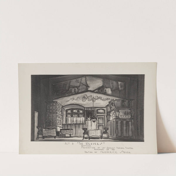 The Weavers: Act 3 (Domestic Interior against City Rooftops) (1934-1943) by Frederick Stover